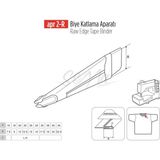 Apr Apere Apr 2-R 20 mmx10 mm Lastikli Biye Katlama Aparatı