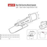Apr Apere Apr 8-R 60 mmx25 mm Biye Tek Kıvırma Klorat (Etek) Aparatı