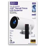 Apr4 Full Hd Android Akıllı Projeksiyon Cihazı - 4K Destekli, Çift Bant Wifi, Taşınabilir Lcd Ev Sinema Projektörü