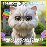 APRENDE Y PINTA: 20 RAZAS DE DULCES GATOS BEBE (COLECCION 20: LIBRO DE PINTAR, Band 1)