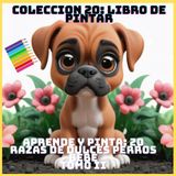APRENDE Y PINTA: 20 RAZAS DE DULCES PERROS BEBE TOMO II (COLECCION 20: LIBRO DE PINTAR)