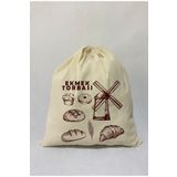 APRENDİ Ham Bez Ekmek Torbası Model-2 /40 x 40 cm ( 1 adet için )