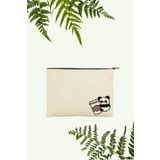 APRENDİ Makyaj Çantası Panda Ve Kahve Tasarımlı
