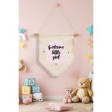 APRENDİ Welcome Little Girl Baskılı Bebek Odası Kapı Süsü, Hastane Kapı Süsü