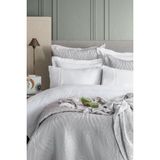 Apricitas Home Belmont Gray Çift Kişilik %100 Pamuk Nevresim Takımı ve Battaniye-Yatak Örtüsü Seti - 230 x 240 cm - Gri