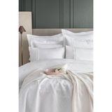 Apricitas Home Belmont White Tek Kişilik %100 Pamuk Nevresim Takımı ve Battaniye-Yatak Örtüsü Seti - 170 x 240 cm - Beyaz