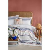 Apricitas Home Cali Indigo Çift Kişilik %100 Pamuk Nevresim Takımı ve Yatak Örtüsü Seti - 200 x 220 cm