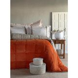 Apricitas Home Çift Kişilik Lowel Teracotta Uyku Seti - 220 x 220 cm - Turuncu
