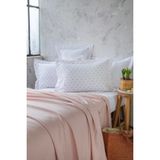 Apricitas Home Çift Kişilik Oliver Pink Bambu Pike Takımı - 220 x 220 cm - Pembe