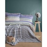 Apricitas Home Çift Kişilik Timeless Set Pisagor Indigo - Yatak Ortusu Lacivert