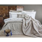 Apricitas Home Lotus Çift Kişilik Yatak Örtülü Nevresim Takımı Çeyiz Seti Bej - 200 x 220 cm