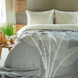 Apricitas Home Muslin Cift Kisilik Yatak Ortulu Nevresim Takimi June Gri