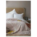 Apricitas Home Müslin Collection June Bej Çift Kişilik Müslin Yatak Örtülü %100 Pamuk Nevresim Takımı