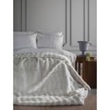 Apricitas Home Nolan Beyaz Çift Kişilik Yatak Örtülü Set - Renkli - 220 x 240 cm