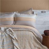 Apricitas Home Pisagor Çift Kişilik Pikeli Nevresim Takımı Bej - 230 x 240 cm