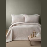 Apricitas Home Savoy Bej Jakar Yatak Örtüsü Seti Tek Kişilik - 160 x 240 cm