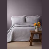Apricitas Home Savoy Gri Jakar Yatak Örtüsü Seti Tek Kişilik - 160 x 240 cm