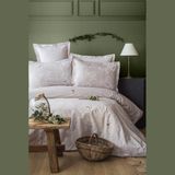 Apricitas Home Senses Elysian Bej Çift Kişilik %100 Pamuk Kapitoneli Nevresim Takımı Complete Set - 220 x 230 cm