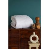 Apricitas Home Stripe Tek Kişilik Yorgan Nano Elyaf 155X215 - 155 x 215 cm - 010 - Beyaz