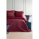 Apricitas Home Times Rouge Unique Touch Çift Kişilik Kadife Nevresim Takımı - 200 x 220 cm - Kırmızı