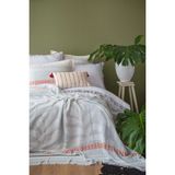 Apricitas Home Zest Mavi Çift Kişilik %100 Pamuk Nevresim Takımı ve Yatak Örtüsü Seti - 200 x 220 cm