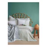 Apricitas Hometimeless Prime Set Omari Adacayi Cift Kisilik Battaniyeli Ve Yatak Ortulu %100 Pamuk Nevresim Takimi