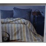 Apricitas Kasablanka Yatak Örtüsü Pikeli Set Tek Kişilik - Lacivert - 170 x 240 cm
