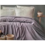 Apricitas Lily Mor Yatak Örtüsü Pikeli Set Çift Kişilik - 230 x 240 cm