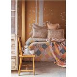 Apricitas Molina Turuncu 200x220 cm Çift Kişilik Pamuklu Kapitoneli Nevresim Takımı