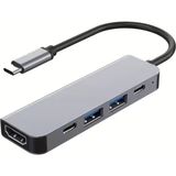 Apricot AP-USB45 4K Type-C 5in1 Şarj,hdmı ve USB Çoğaltıcı Adaptör Çevirici