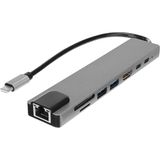 Apricot Apricot AP-USB44 Macbook Pro Air USB Type-C Hub Dönüştürücü USB Hdmı Micro Sd 8 Girişli Çevirici