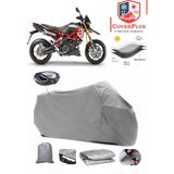 Aprilia Dorsoduro Branda Gri Arka Çanta Uyumlu(Topcase) Motosiket Brandası Motor Örtüsü Çadır Su Geçirmez Motosiklet Kılıfı Motor Brandası,lastikli,taşıma Torbalı
