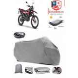 Aprilia Rx 125 Branda Gri Arka Çanta Uyumlu(Topcase) Motosiket Brandası Motor Örtüsü Çadır Su Geçirmez Motosiklet Kılıfı Motor Brandası,lastikli,taşıma Torbalı