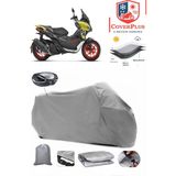 Aprilia Sr 125 Branda Gri Arka Çanta Uyumlu(Topcase) Motosiket Brandası Motor Örtüsü Çadır Su Geçirmez Motosiklet Kılıfı Motor Brandası,lastikli,taşıma Torbalı