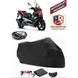 Aprilia Sr Max 300 ?.e Branda Siyah Arka Çanta Uyumlu(Topcase) Motosiket Brandası Motor Örtüsü Çadır Su Geçirmez Motosiklet Kılıfı Motor Brandası,lastikli,taşıma Torbalı