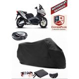 Aprilia Srv 850 ?.e. Abs Branda Siyah Arka Çanta Uyumlu(Topcase) Motosiket Brandası Motor Örtüsü Çadır Su Geçirmez Motosiklet Kılıfı Motor Brandası,lastikli,taşıma Torbalı