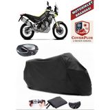 Aprilia Tuareg Branda Siyah Arka Çanta Uyumlu(Topcase) Motosiket Brandası Motor Örtüsü Çadır Su Geçirmez Motosiklet Kılıfı Motor Brandası,lastikli,taşıma Torbalı