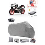 Aprilia Tuono 125 Branda Gri Arka Çanta Uyumlu(Topcase) Motosiket Brandası Motor Örtüsü Çadır Su Geçirmez Motosiklet Kılıfı Motor Brandası,lastikli,taşıma Torbalı