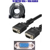 Apronx 10 Metre VGA Görüntü Kablosu 10 Metre Monitör Kablosu VGA Kablo