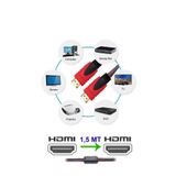 Apronx 1,5 Metre Örgülü HDMI Kablo - 1.5 Metre HDMI to HDMI Kablo Örgülü Form