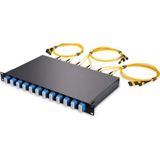 Apronx APX-FA101 12 Port Metal Kasetli Fiber Optik Dağıtım Kutusu (Patch Panel)