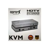 APRONX Cat5e / Cat6 120 Metre 4k Kvm Hdmi Usb Extender Hdmı Menzil Genişletme Arttırma Uzatma