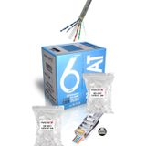 Apronx Cat6 23AWG 305 m 0,50 mm UTP Kablo + 200 Adet EZ Jak