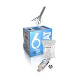 Apronx Cat6 23AWG 305 Metre 0,50MM Gri Utp Kablo +100 Adet Ez Jak