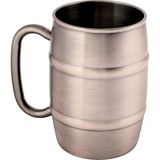 Aps - Germany Barrel Beer Bira Kupası 8,5 x 13 cm – Paslanmaz Çelik - Bakır