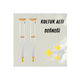Aps Koltuk Altı Değneği Yürümeye Yardımcı Çift Koltuk Değneği İthal Alüminyum Hafif Yüksek Kalite