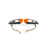 APS OTOMOTİV APS - KROM ÇERÇEVE NEON TEPE LAMBASI 2’Lİ - AMBER / 12-24-36V / ÇAKAR MODÜLÜ