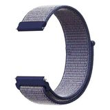 Apsuwa Amazfit Gtr 47MM Uyumlu Kordon Velcro Kumaş Saat Kordonu 22/LM10--LACIVERT