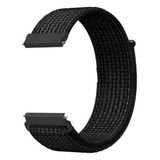 Apsuwa Amazfit Gtr 47MM Uyumlu Kordon Velcro Kumaş Saat Kordonu 22/LM10--SIYAH