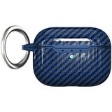 Apsuwa Apple Airpods Pro 2 Kılıf Karbon Fiber Silikon Airbag 04 - Lacivert